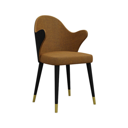 Celias Rustic Curved Upholstered Dining Chair