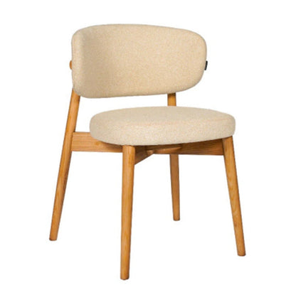 Celias Rustic Upholstered Ash Wood Dining Chair