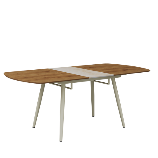 Celias Rustic Extendable Marble Dining Table