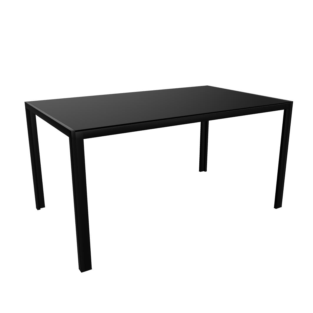 Celias Rustic Grey Glass Dining Table