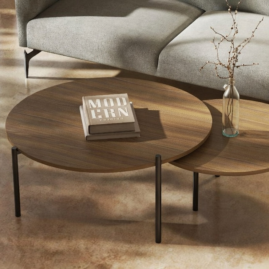 Celias Rustic Nesting Ash Center Table Set