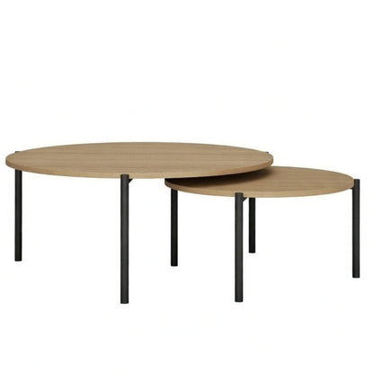 Celias Rustic Nesting Ash Center Table Set