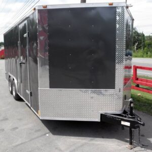 Enclosed Trailer 8.5’x18′ Grey – Custom Enclosed Car Bike Cargo Hauler Storage