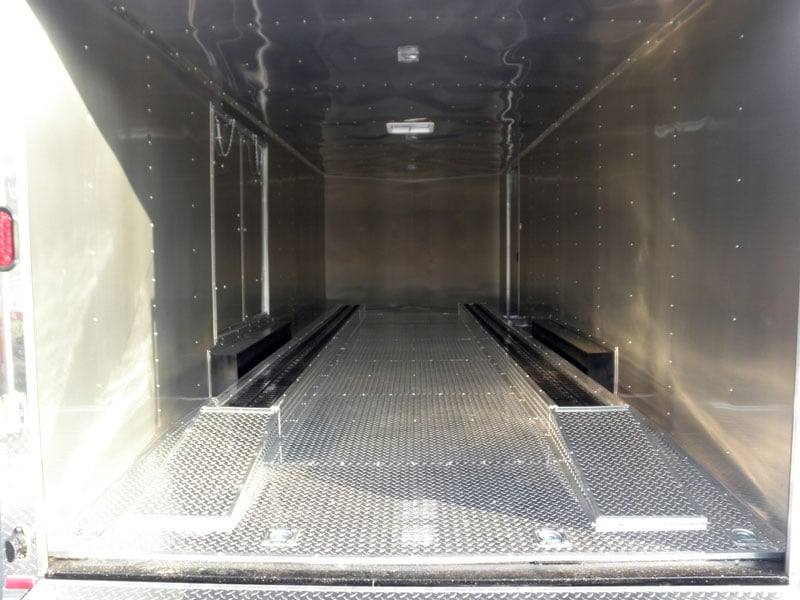 Enclosed Trailer 8.5′ X 24′ White – Cargo Bike Car Hauler Storage - Image 22