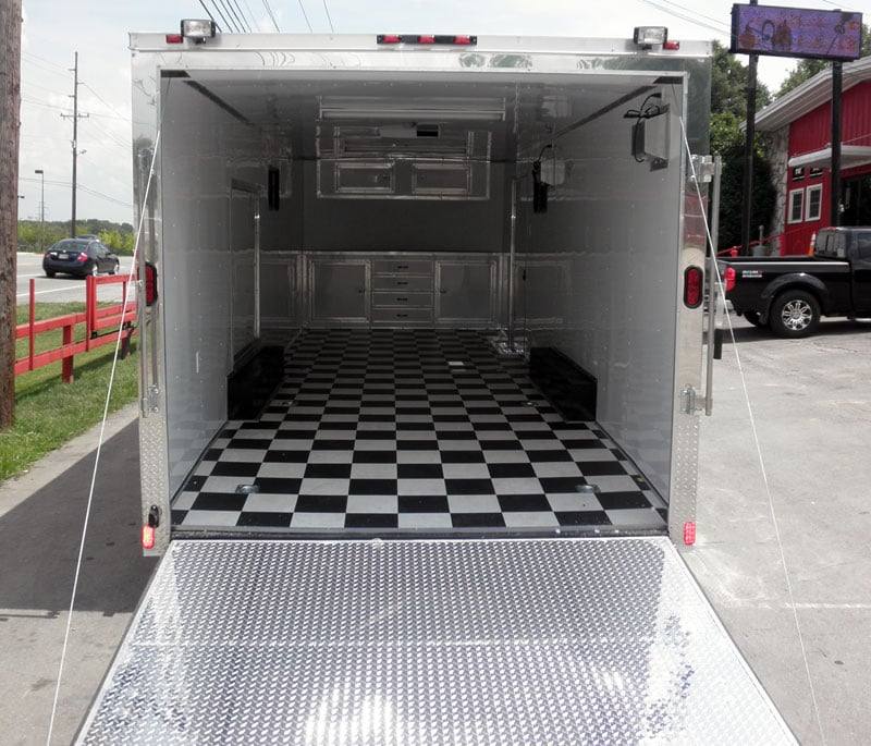Enclosed Trailer 8.5’x24′ White – Lawn Mower Car Bike Hauler Storage - Image 12