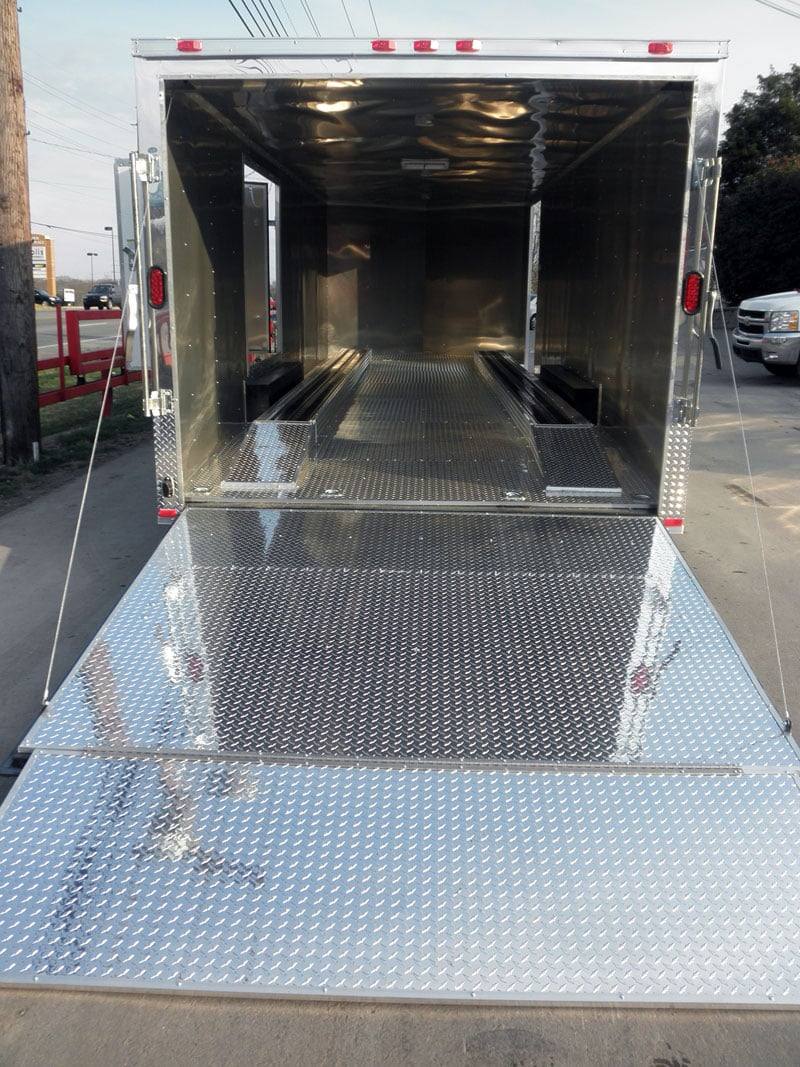 Enclosed Trailer 8.5′ X 24′ White – Cargo Bike Car Hauler Storage - Image 14
