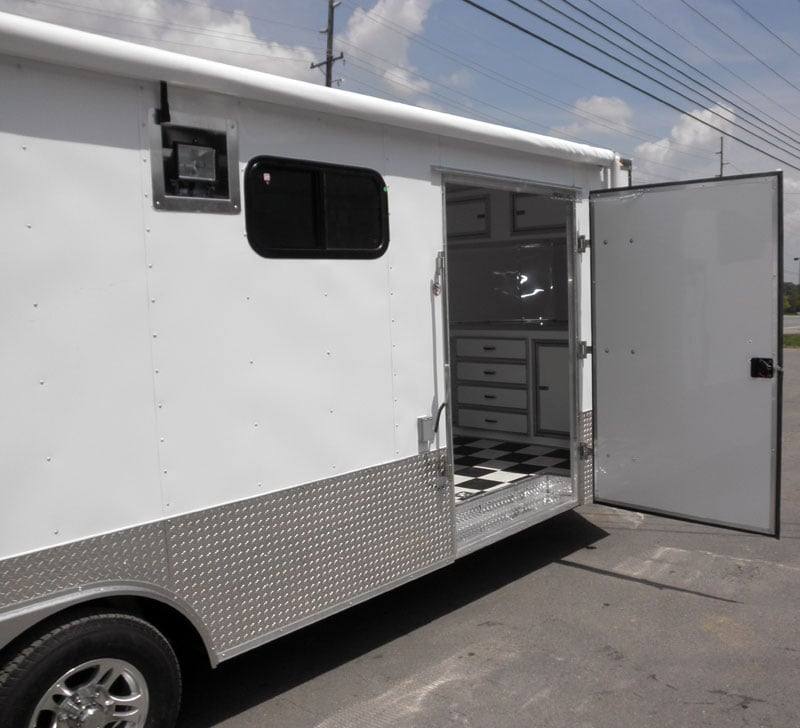Enclosed Trailer 8.5’x24′ White – Lawn Mower Car Bike Hauler Storage - Image 9