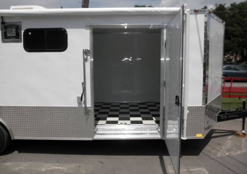Enclosed Trailer 8.5’x24′ White – Lawn Mower Car Bike Hauler Storage - Image 7