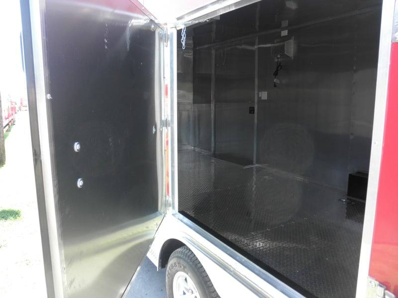 Enclosed Trailer 8.5’x26′ Red – Motorcycle Car Bike Hauler Storage - Image 12