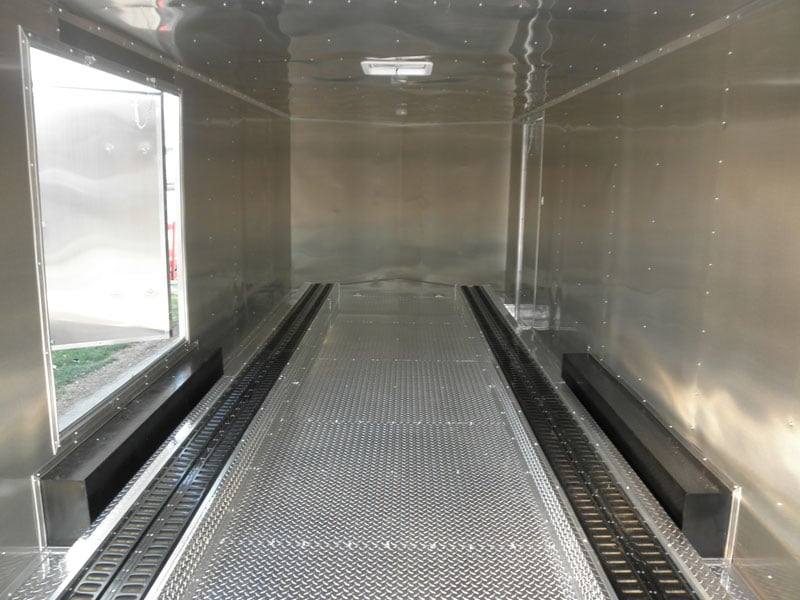 Enclosed Trailer 8.5′ X 24′ White – Cargo Bike Car Hauler Storage - Image 21