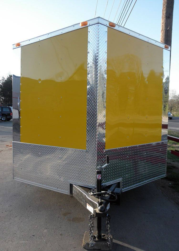Enclosed Trailer 8.5’x26′ Yellow – Bike Motorcycle Car Hauler Storage - Image 4