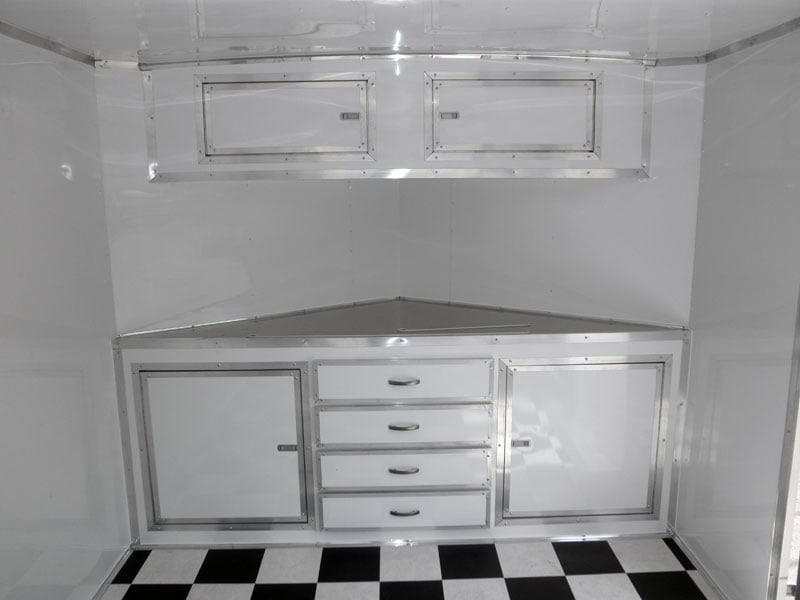 Enclosed Trailer 8.5’x24′ White – Lawn Mower Car Bike Hauler Storage - Image 6