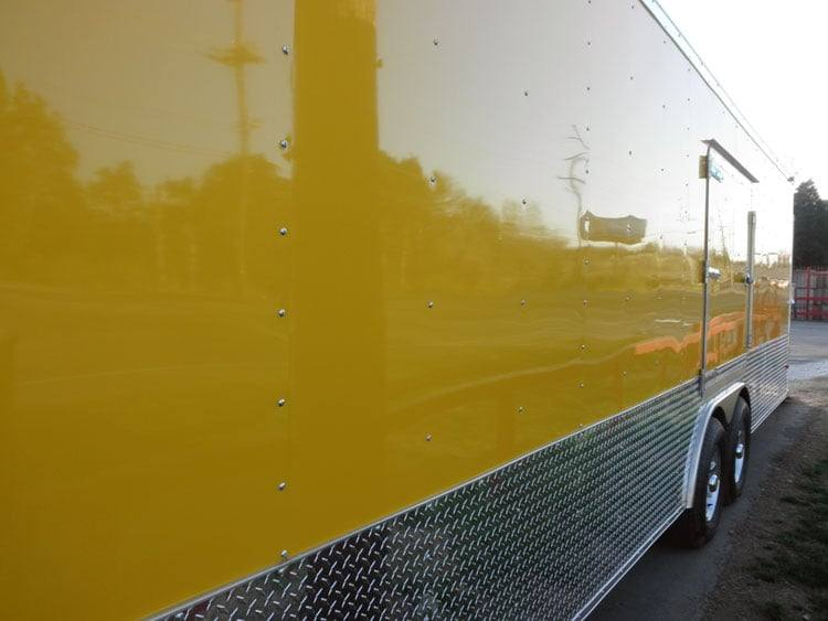 Enclosed Trailer 8.5’x26′ Yellow – Bike Motorcycle Car Hauler Storage - Image 5