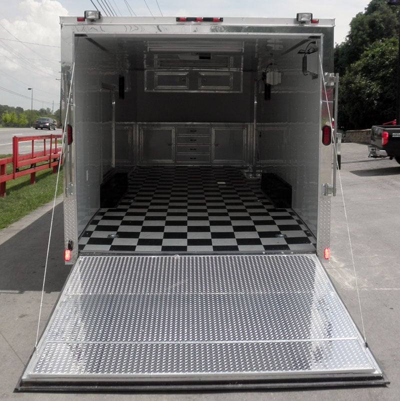 Enclosed Trailer 8.5’x24′ White – Lawn Mower Car Bike Hauler Storage - Image 3