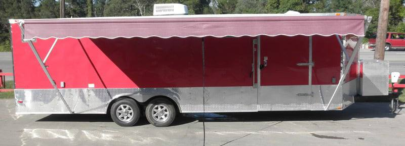 Enclosed Trailer 8.5’x26′ Red – Motorcycle Car Bike Hauler Storage