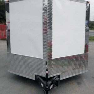Enclosed Trailer 8.5’x18′ White – Equipment Car Bike Hauler Storage