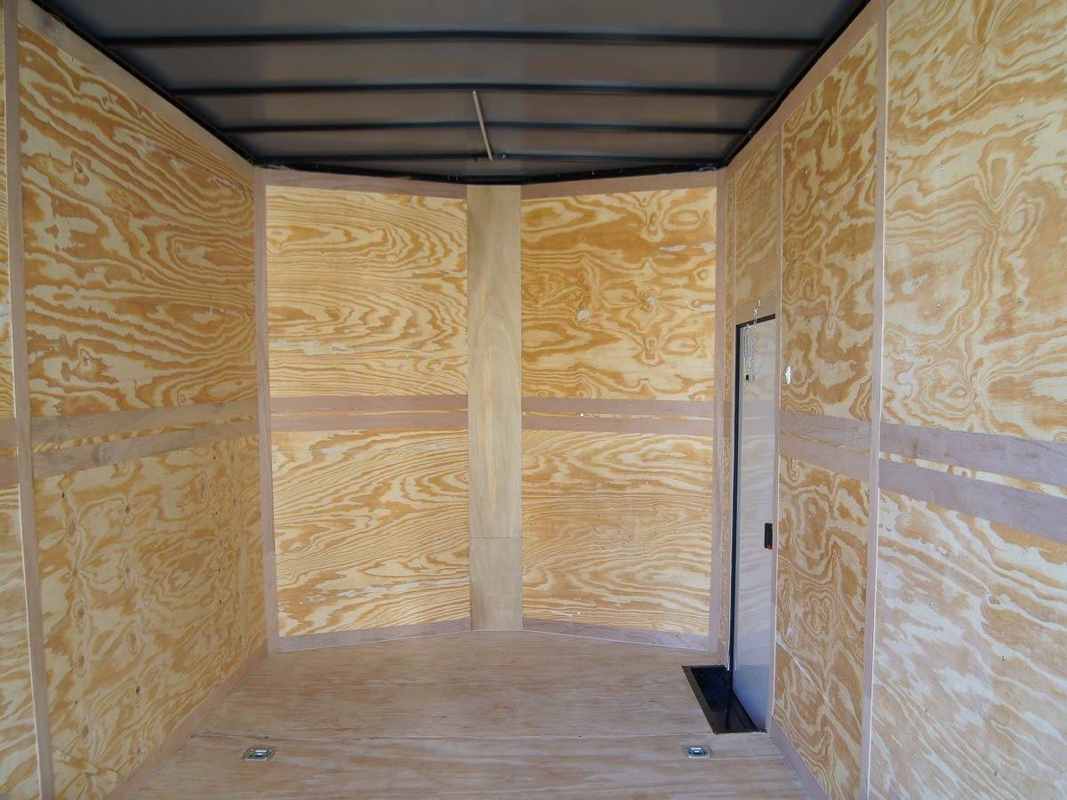 8.5×20 White V-Nose Enclosed Trailer with Blackout Pkg (2) 5,200lb Axles - Image 12