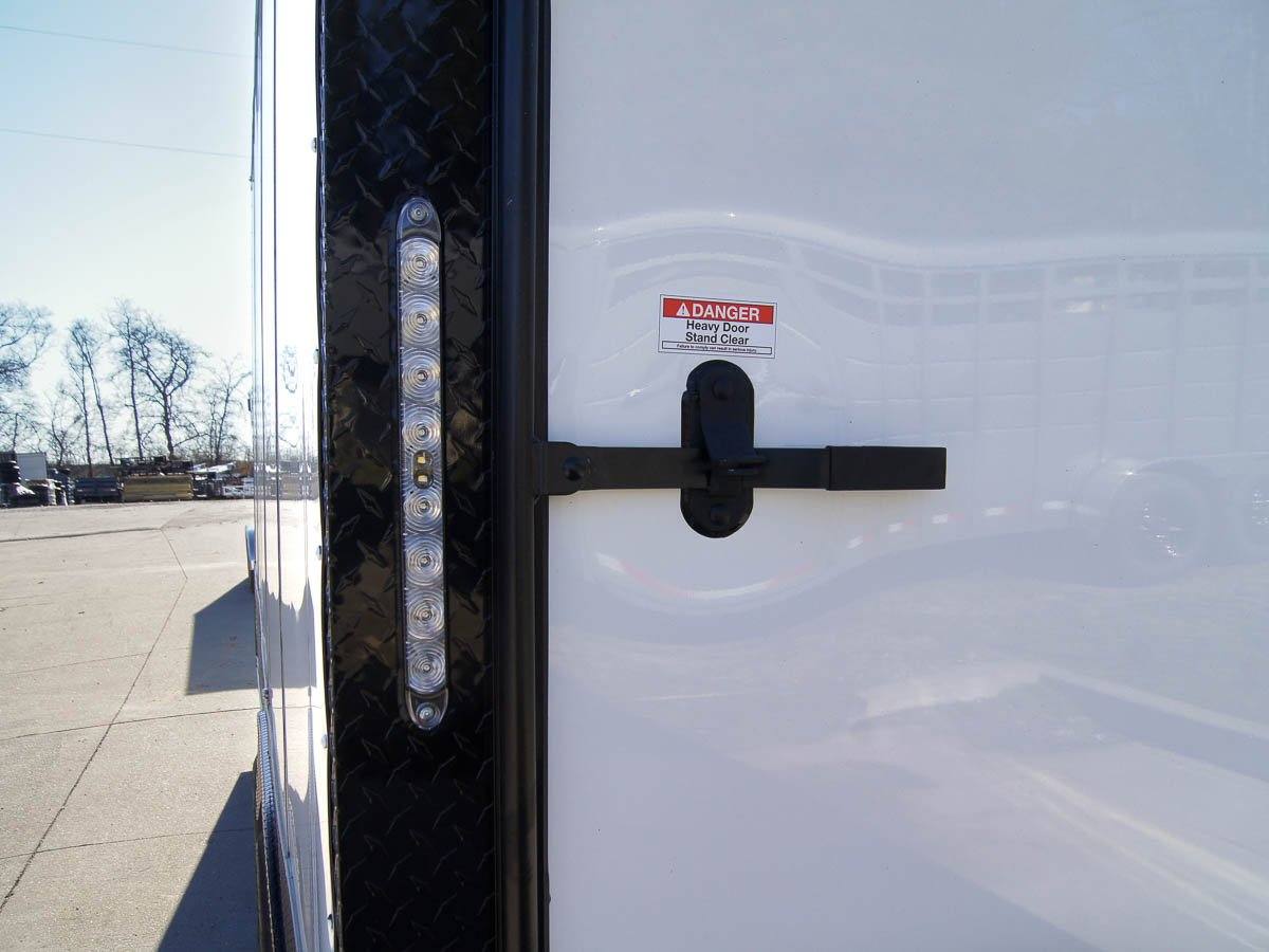 8.5×20 White V-Nose Enclosed Trailer with Blackout Pkg (2) 5,200lb Axles - Image 10