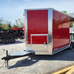 Enclosed Trailer 8.5′ X 20′ Red Hybrid Event Trailer