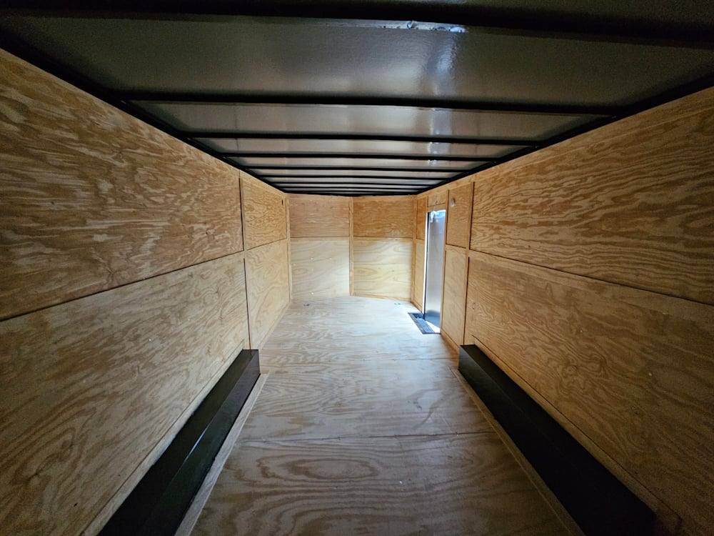 8.5×20 Black V-Nose Enclosed Trailer with Blackout Pkg (2) 5,200lb Axles - Image 20