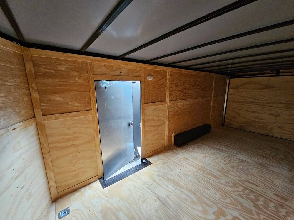 8.5×20 Black V-Nose Enclosed Trailer with Blackout Pkg (2) 5,200lb Axles - Image 22