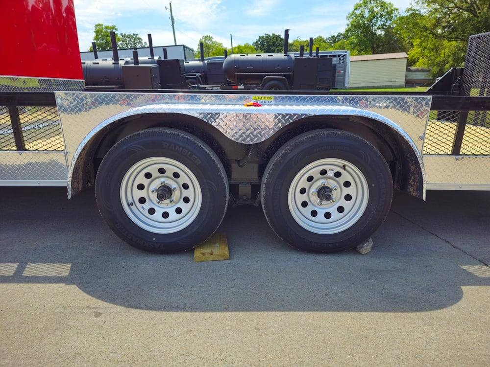 Enclosed Trailer 7′ X 20′ Red Hybrid Trailer Landscaping Equipment etc.. - Image 15