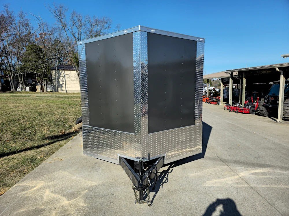 Enclosed Trailer 8.5′ X 24′ Tandem Axle Charcoal Grey 7′ Interior Motorcycle Car Hauler - Image 2