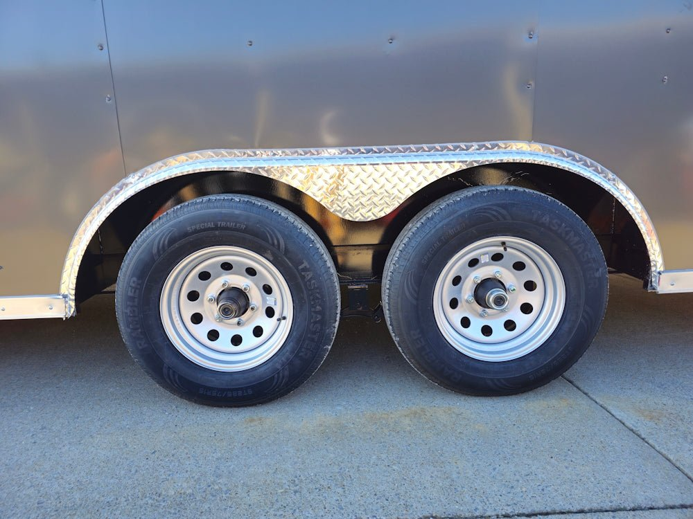 Enclosed Trailer 8.5′ X 24′ Tandem Axle Charcoal Grey 7′ Interior Motorcycle Car Hauler - Image 5