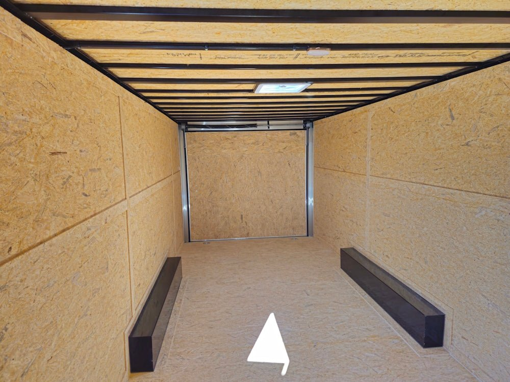 Enclosed Trailer 8.5′ X 24′ Tandem Axle Charcoal Grey 7′ Interior Motorcycle Car Hauler - Image 11