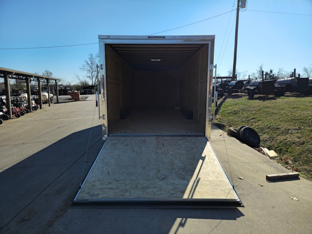 Enclosed Trailer 8.5′ X 24′ Tandem Axle Charcoal Grey 7′ Interior Motorcycle Car Hauler - Image 19