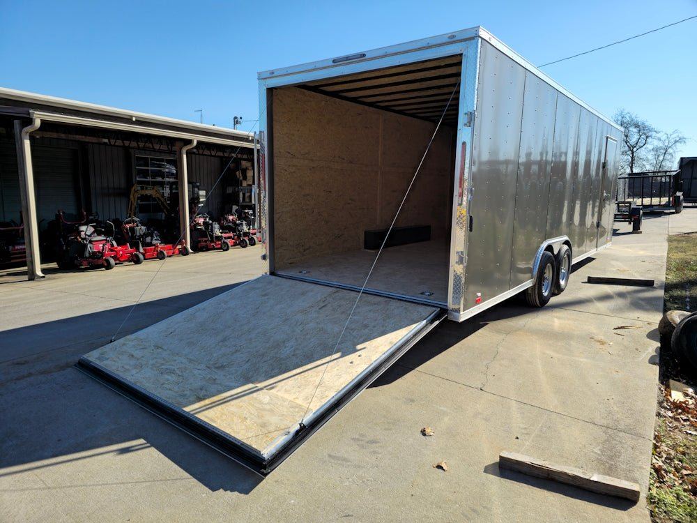 Enclosed Trailer 8.5′ X 24′ Tandem Axle Charcoal Grey 7′ Interior Motorcycle Car Hauler - Image 20
