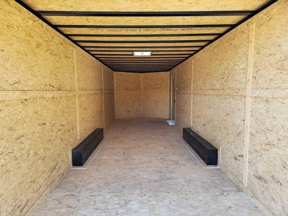 Enclosed Trailer 8.5′ X 24′ Tandem Axle Charcoal Grey 7′ Interior Motorcycle Car Hauler - Image 21
