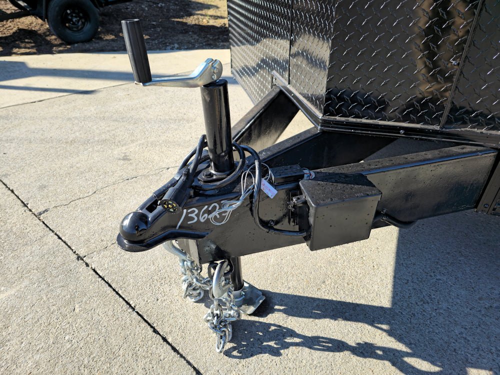 8.5×28 V-Nose Enclosed Trailer Black Out and Escape Door (2) 5,200lb Axles - Image 13