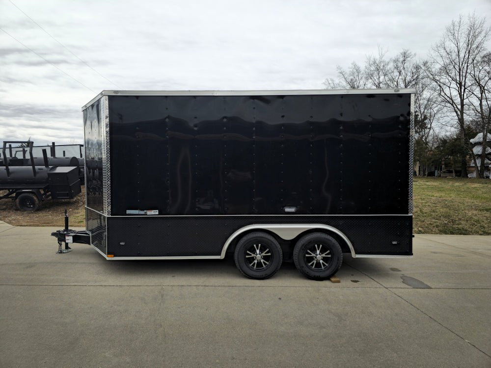 Enclosed Trailer 8.5′ X 14′ Black – Custom Car Equipment ATV Storage - Image 4