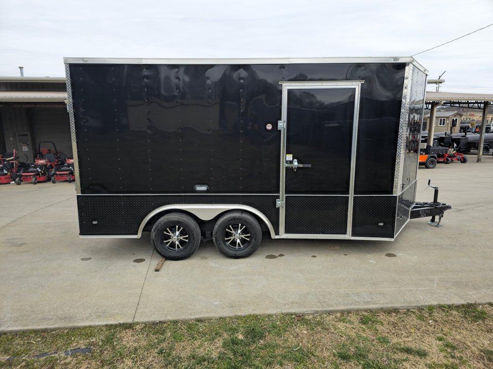 Enclosed Trailer 8.5′ X 14′ Black – Custom Car Equipment ATV Storage - Image 9