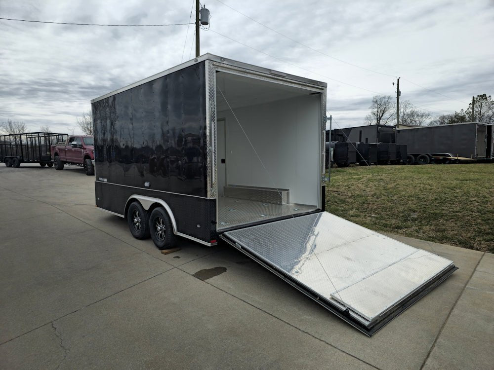 Enclosed Trailer 8.5′ X 14′ Black – Custom Car Equipment ATV Storage - Image 11