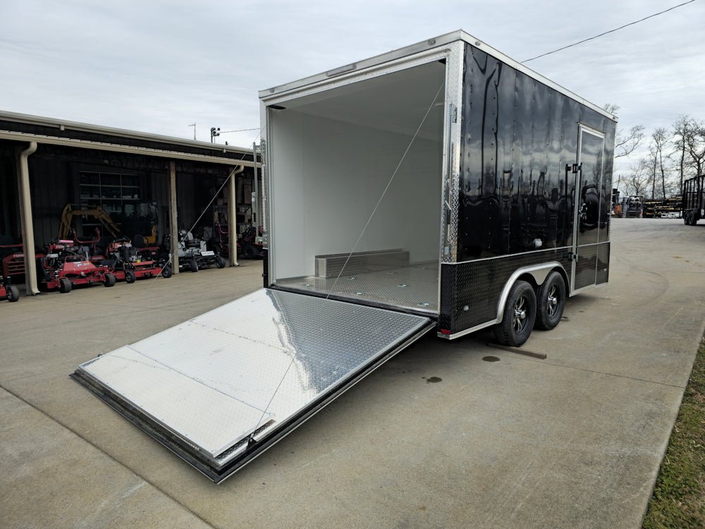 Enclosed Trailer 8.5′ X 14′ Black – Custom Car Equipment ATV Storage - Image 13