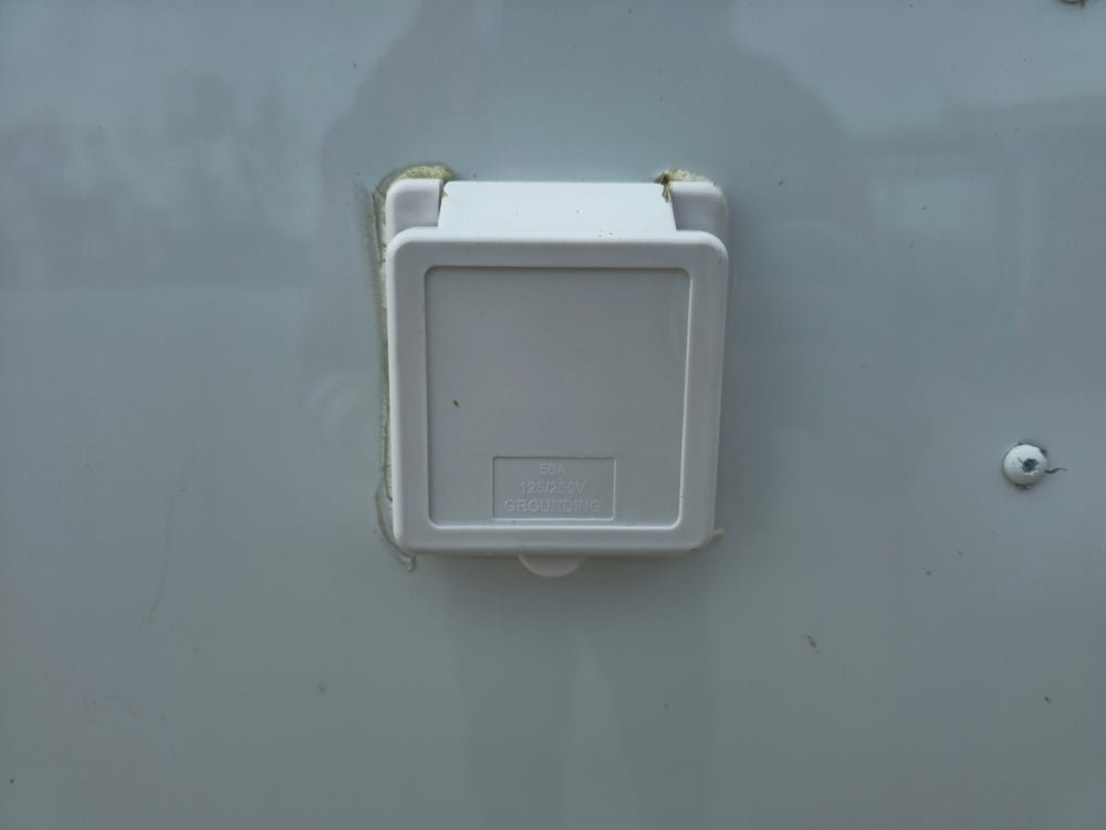 8.5×26 V-Nose White Enclosed Trailer (2) 7K Axles 50 AMP Electrical Package & Cabinets - Image 11