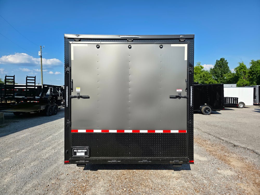 8.5′ X 24′ Charcoal Grey With Blackout Custom Water Rescue Enclosed Trailer - Image 9