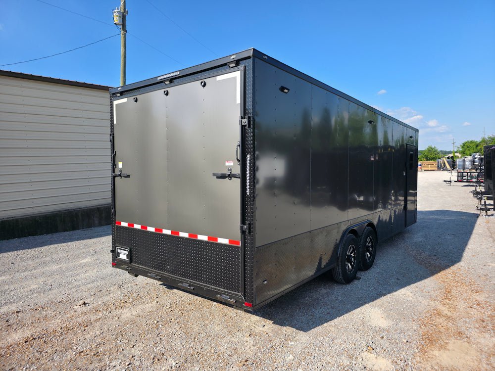 8.5′ X 24′ Charcoal Grey With Blackout Custom Water Rescue Enclosed Trailer - Image 10