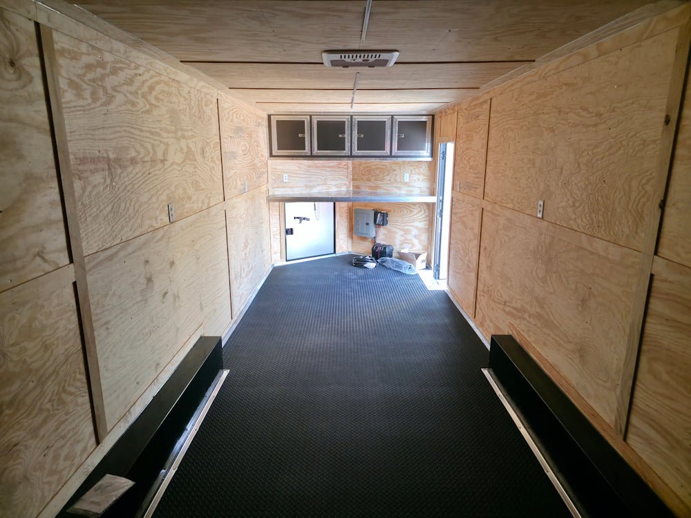 8.5′ X 24′ Charcoal Grey With Blackout Custom Water Rescue Enclosed Trailer - Image 16