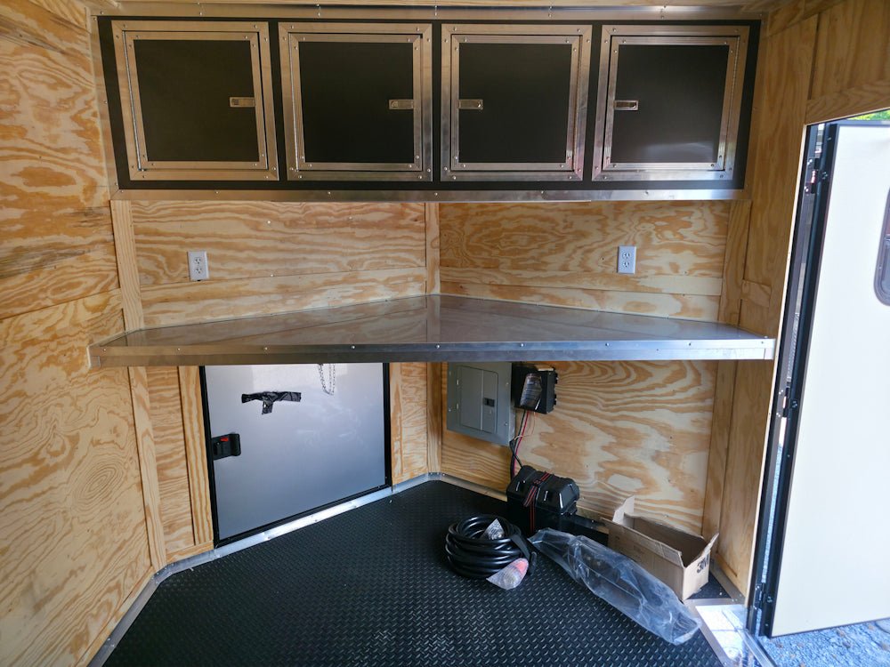 8.5′ X 24′ Charcoal Grey With Blackout Custom Water Rescue Enclosed Trailer - Image 19