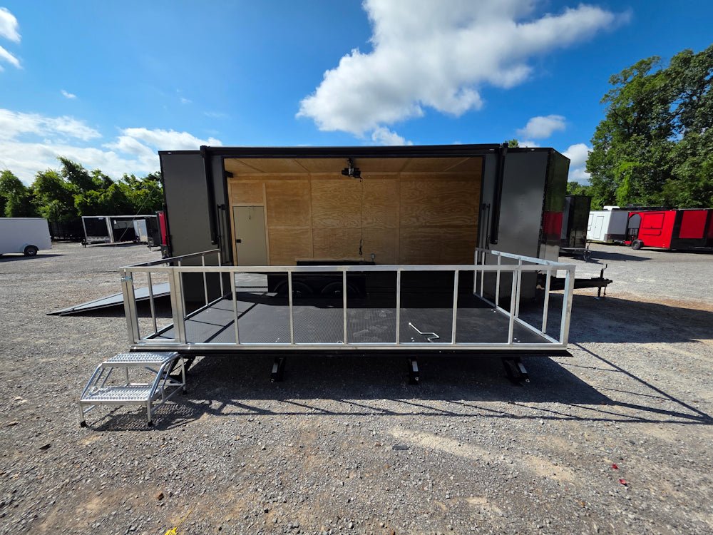 8.5′ X 24′ Custom Stage and Event Marketing Enclosed Trailer - Image 13