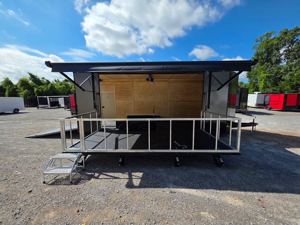 8.5′ X 24′ Custom Stage and Event Marketing Enclosed Trailer - Image 16