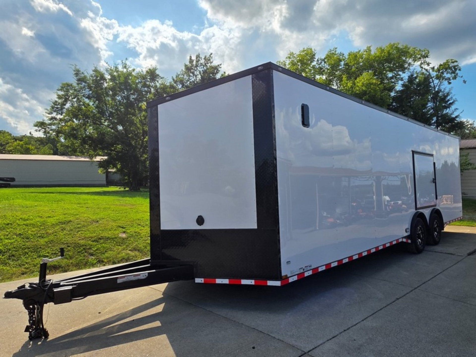 8.5×28 Enclosed Trailer For Race, Show Car Fully Loaded (2) 7,000LB Axle 14K GVWR