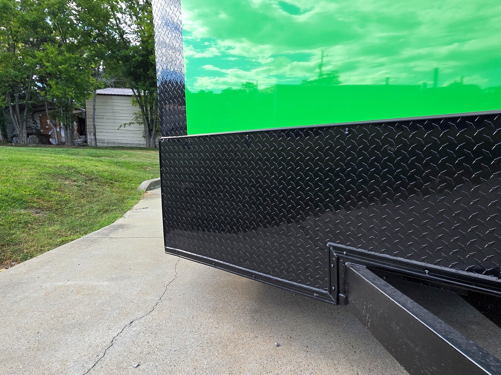 8.5×24 Lime Green w/ Blackout V-Nose Car Hauler Enclosed Trailer 9ft Interior (2) 5,200lb Axles - Image 16