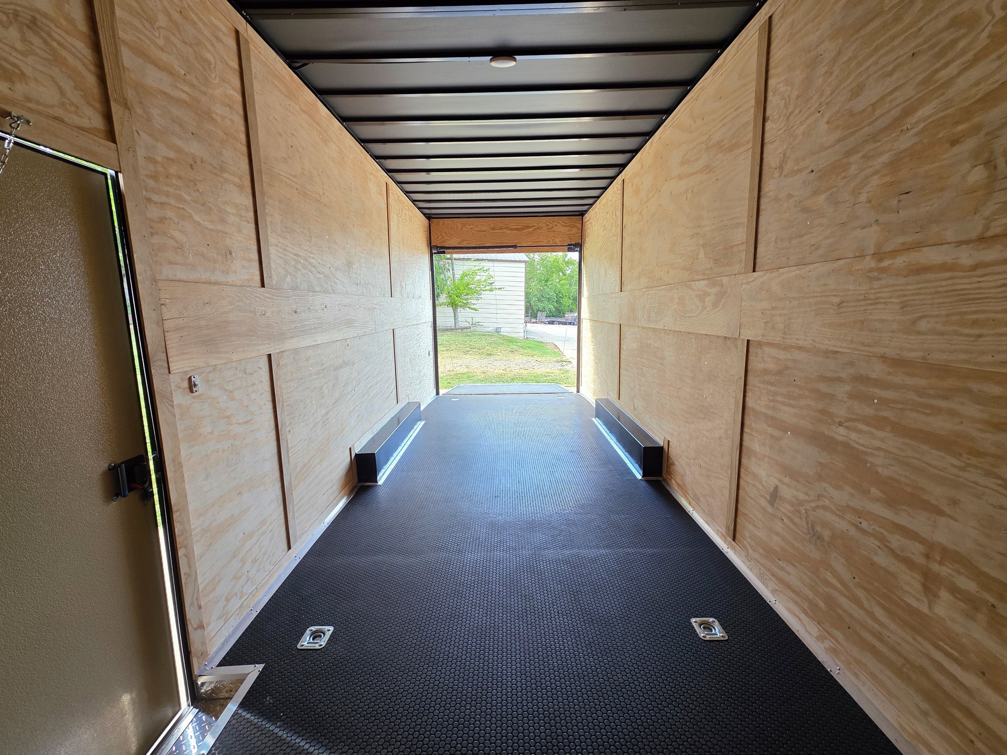 8.5×24 Lime Green w/ Blackout V-Nose Car Hauler Enclosed Trailer 9ft Interior (2) 5,200lb Axles - Image 24