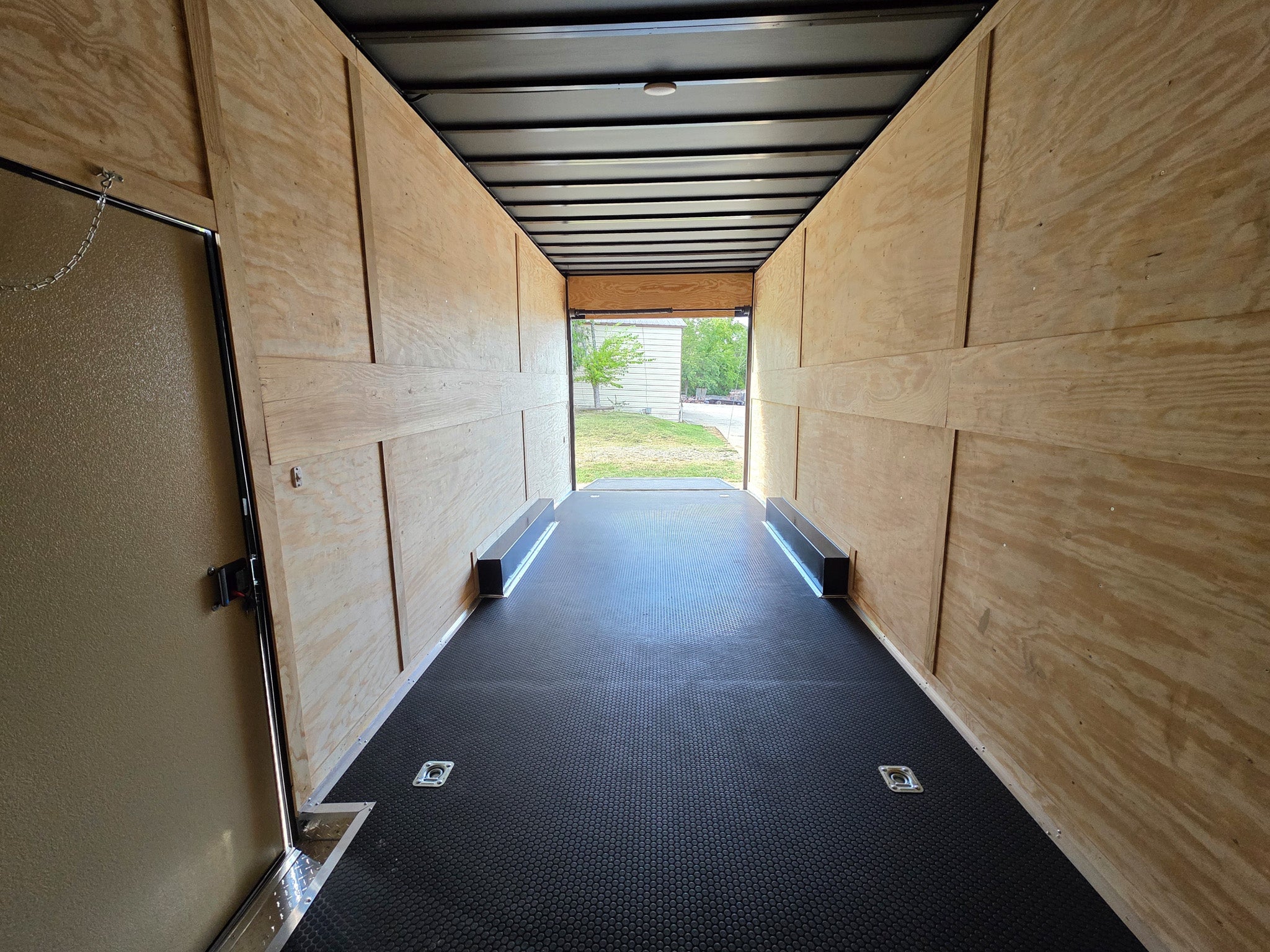 8.5×24 Lime Green w/ Blackout V-Nose Car Hauler Enclosed Trailer 9ft Interior (2) 5,200lb Axles - Image 25