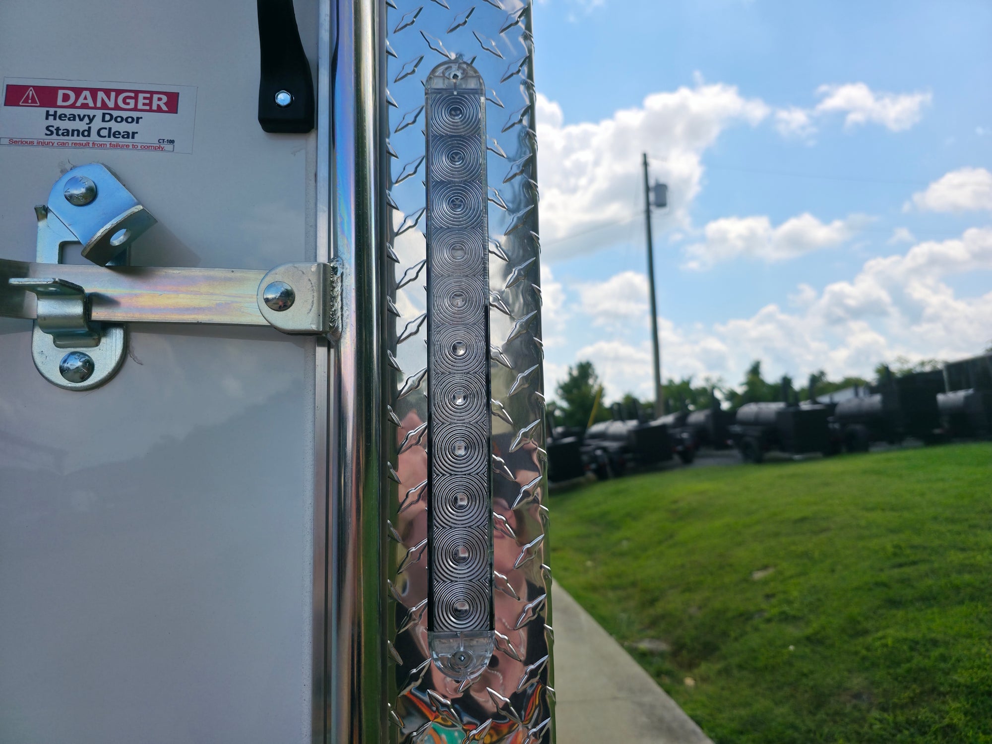 8.5×28 V Nose White Enclosed Trailer 7,000lb Axles Silver ATP - Image 14