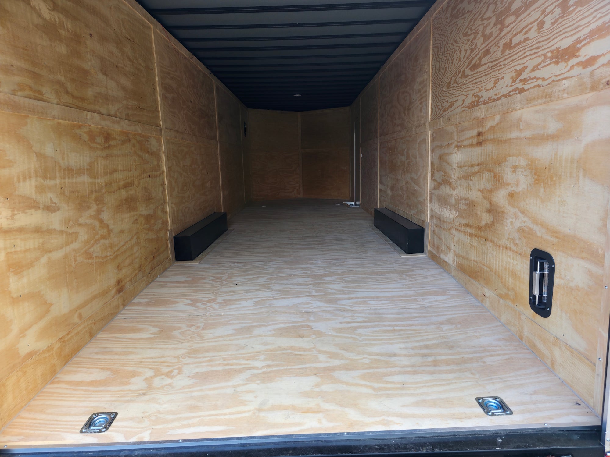 8.5×28 V Nose White Enclosed Trailer 7,000lb Axles Silver ATP - Image 17